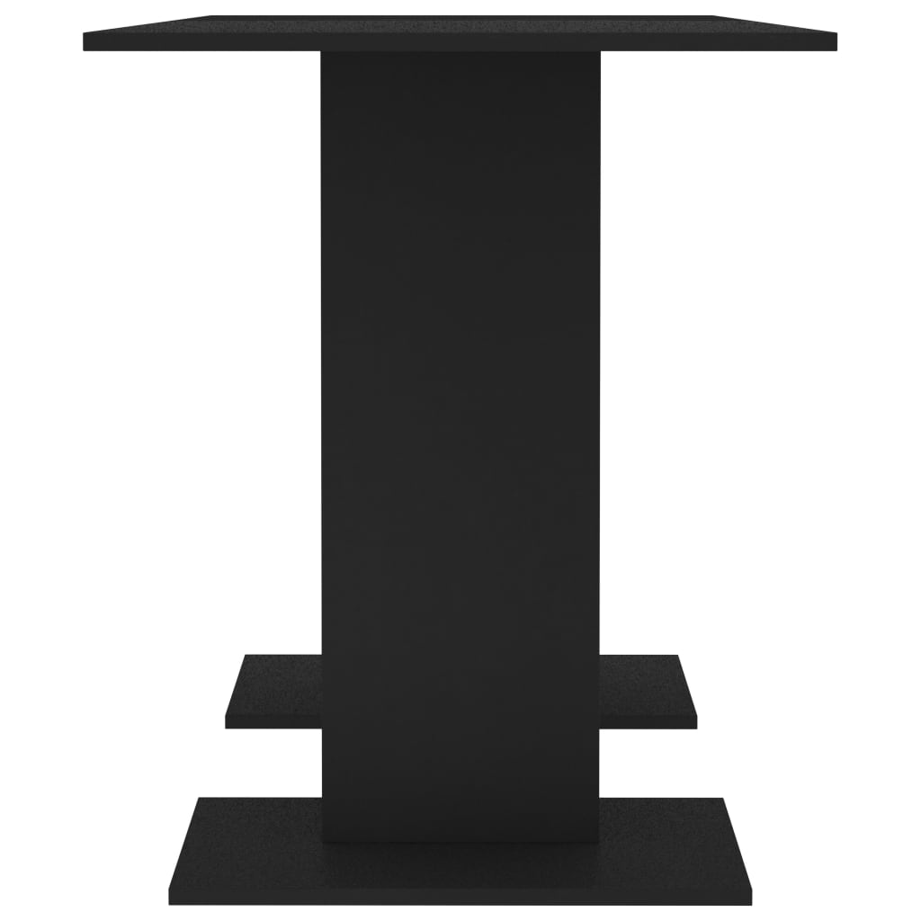 vidaXL Jídelní stůl černý 110 x 60 x 75 cm dřevotříska