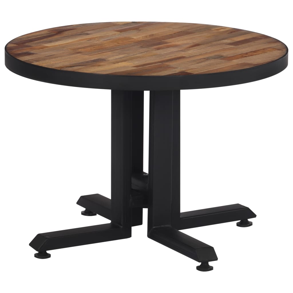 vidaXL Konferenční stolek kulatý Ø 55 x 40 cm masivní recyklovaný teak
