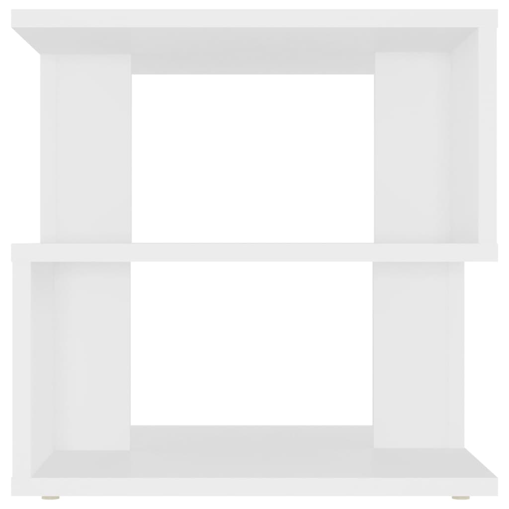 vidaXL Odkládací stolek bílý 40 x 40 x 40 cm dřevotříska