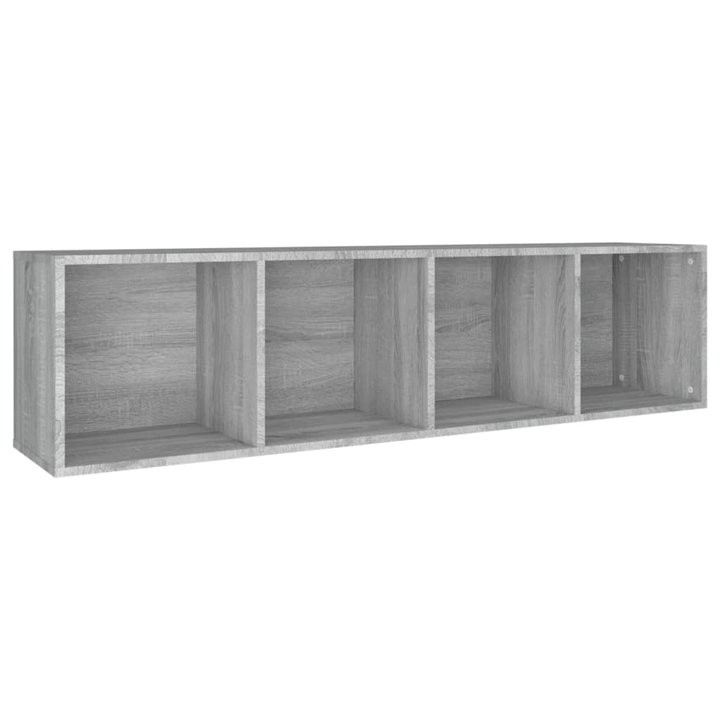 vidaXL Knihovna / TV skříňka šedá sonoma 36x30x143 cm kompozitní dřevo