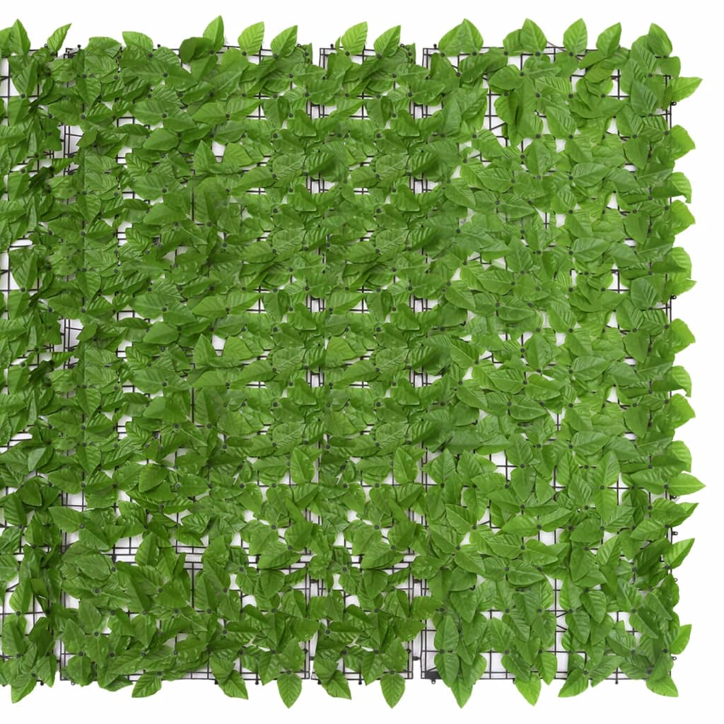 vidaXL Balkónová zástěna se zelenými listy 500 x 150 cm