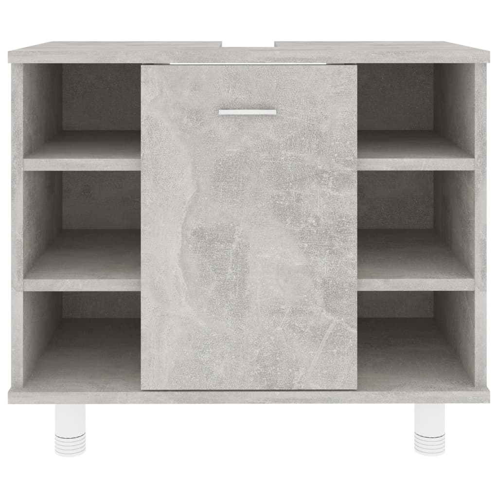 vidaXL Koupelnová skříňka betonově šedá 60 x 32 x 53,5 cm dřevotříska