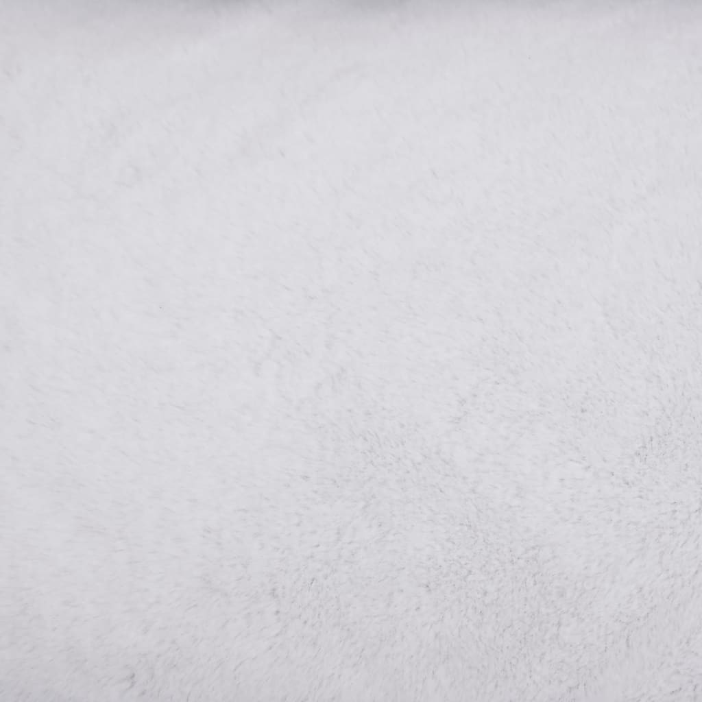 vidaXL Pelíšek pro psy šedý a bílý 85,5 x 70 x 23 cm lněný vzhled flís