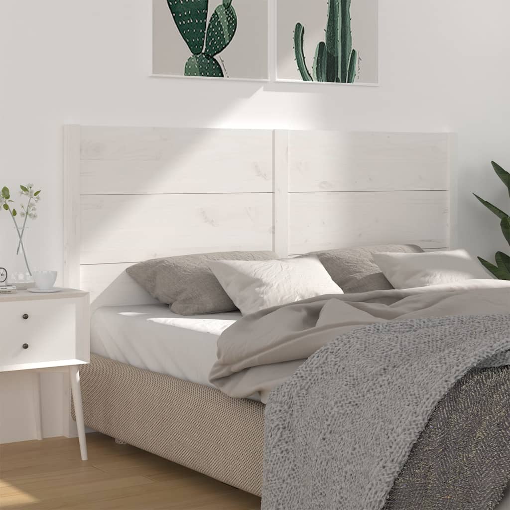 vidaXL Čelo postele bílé 166 x 4 x 100 cm masivní borovice