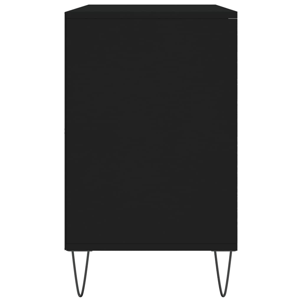vidaXL Botník černý 102x36x60 cm kompozitní dřevo