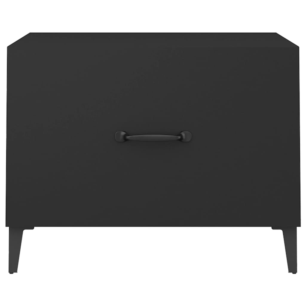 vidaXL Konferenční stolek s kovovými nohami černý 50 x 50 x 40 cm