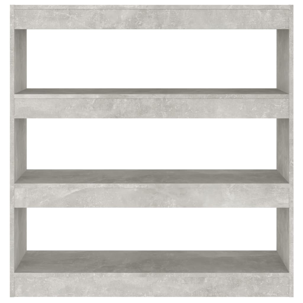 vidaXL Knihovna / dělicí stěna betonově šedá 100 x 30 x 103 cm