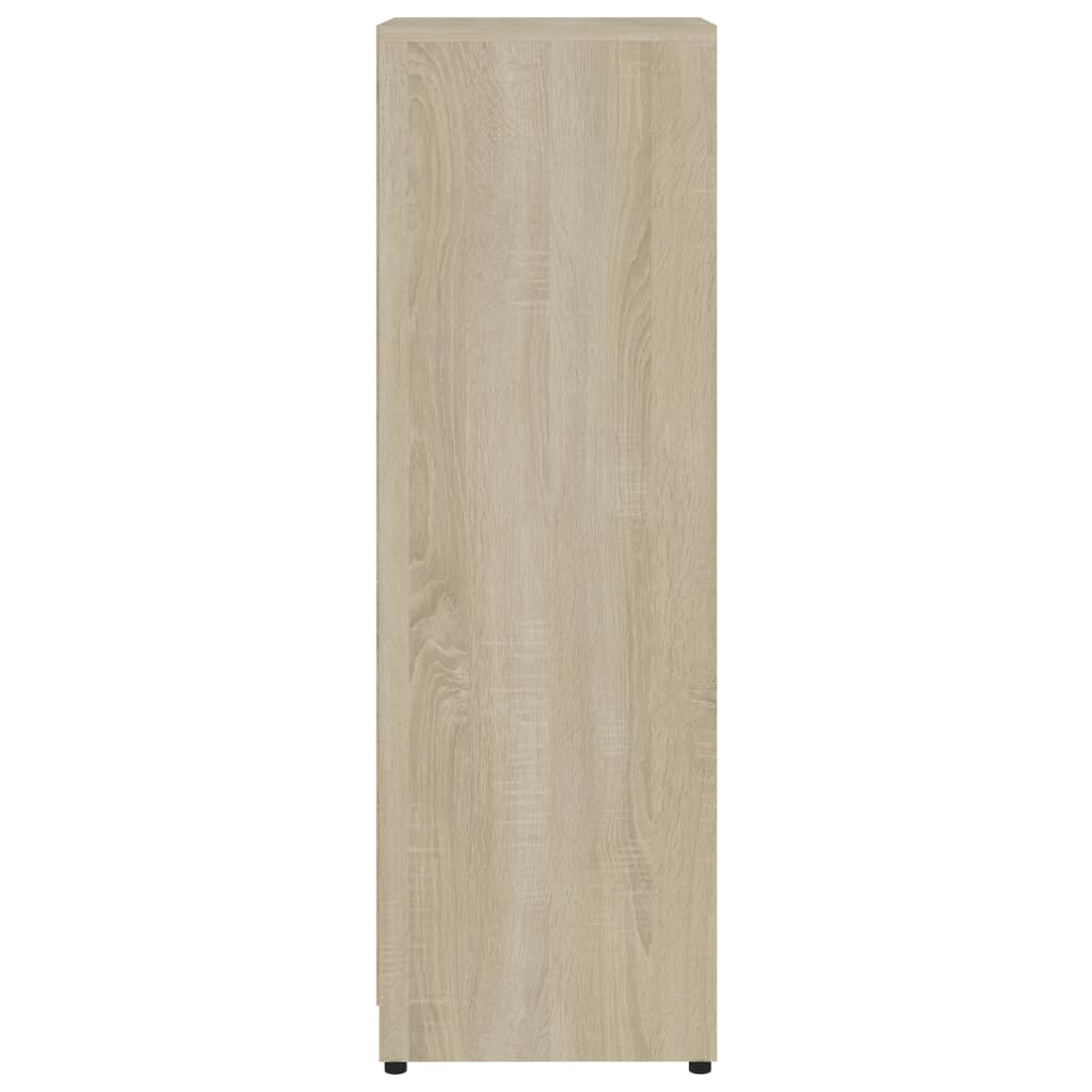 vidaXL Koupelnová skříňka bílá dub sonoma 30 x 30 x 95 cm dřevotříska