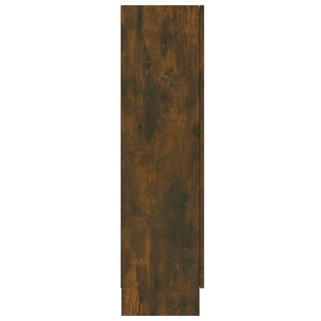 vidaXL Vitrína kouřový dub 82,5 x 30,5 x 115 cm kompozitní dřevo