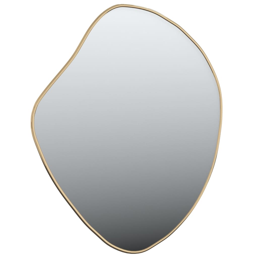 vidaXL Nástěnné zrcadlo zlaté 60 x 50 cm