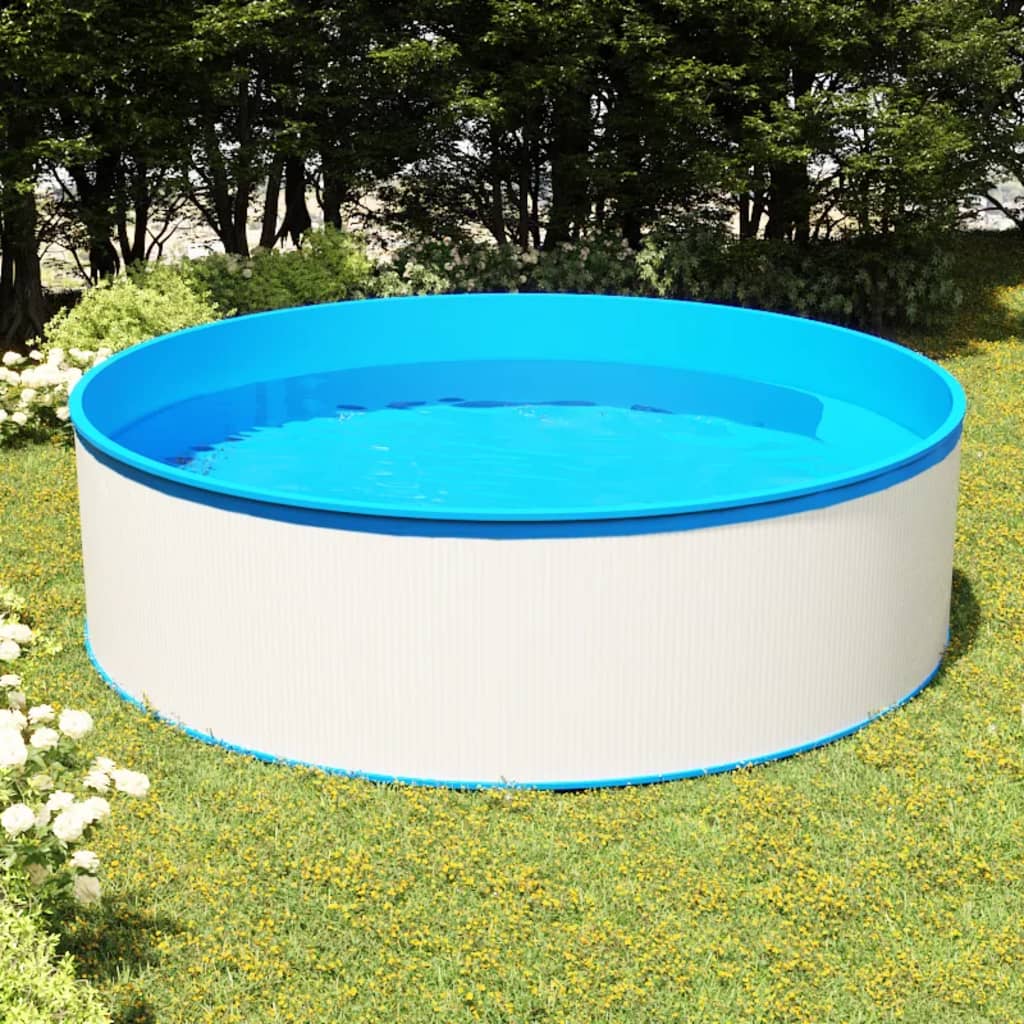 vidaXL Nadzemní bazén 350 x 90 cm bílý