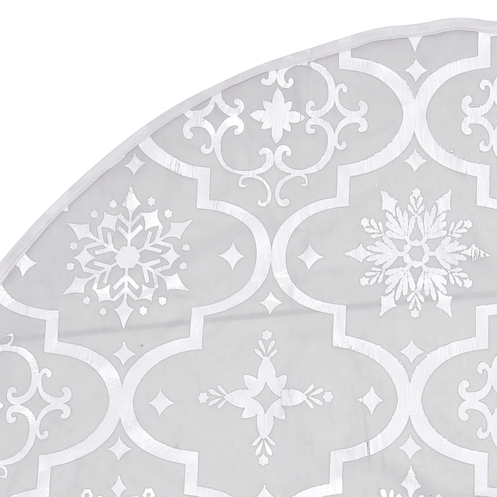 vidaXL Luxusní podložka pod vánoční stromek s punčochou bílá 150 cm
