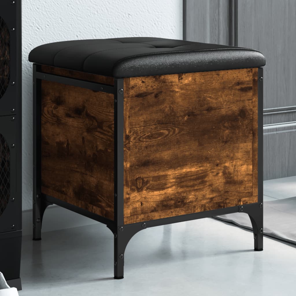 vidaXL Úložná lavice kouřový dub 42 x 42 x 45 cm kompozitní dřevo