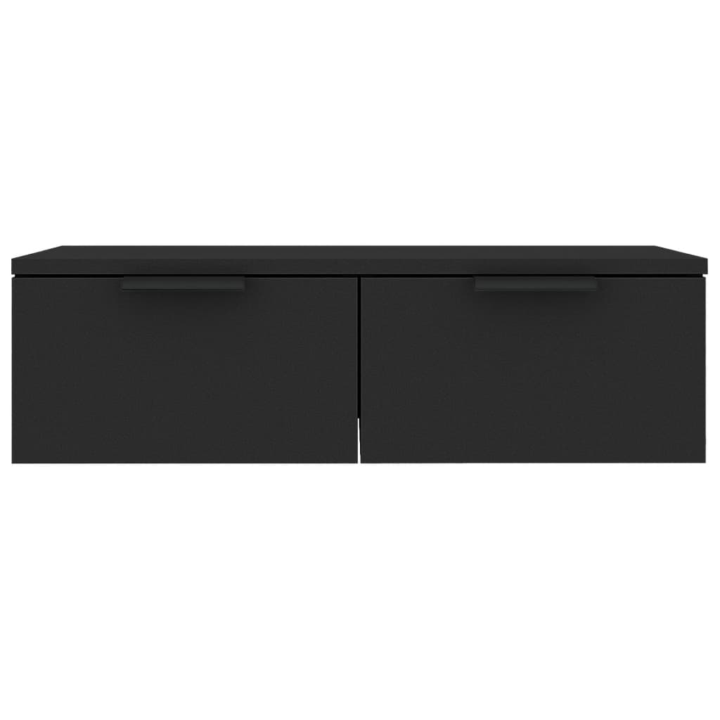 vidaXL Nástěnná skříňka černá 68 x 30 x 20 cm kompozitní dřevo