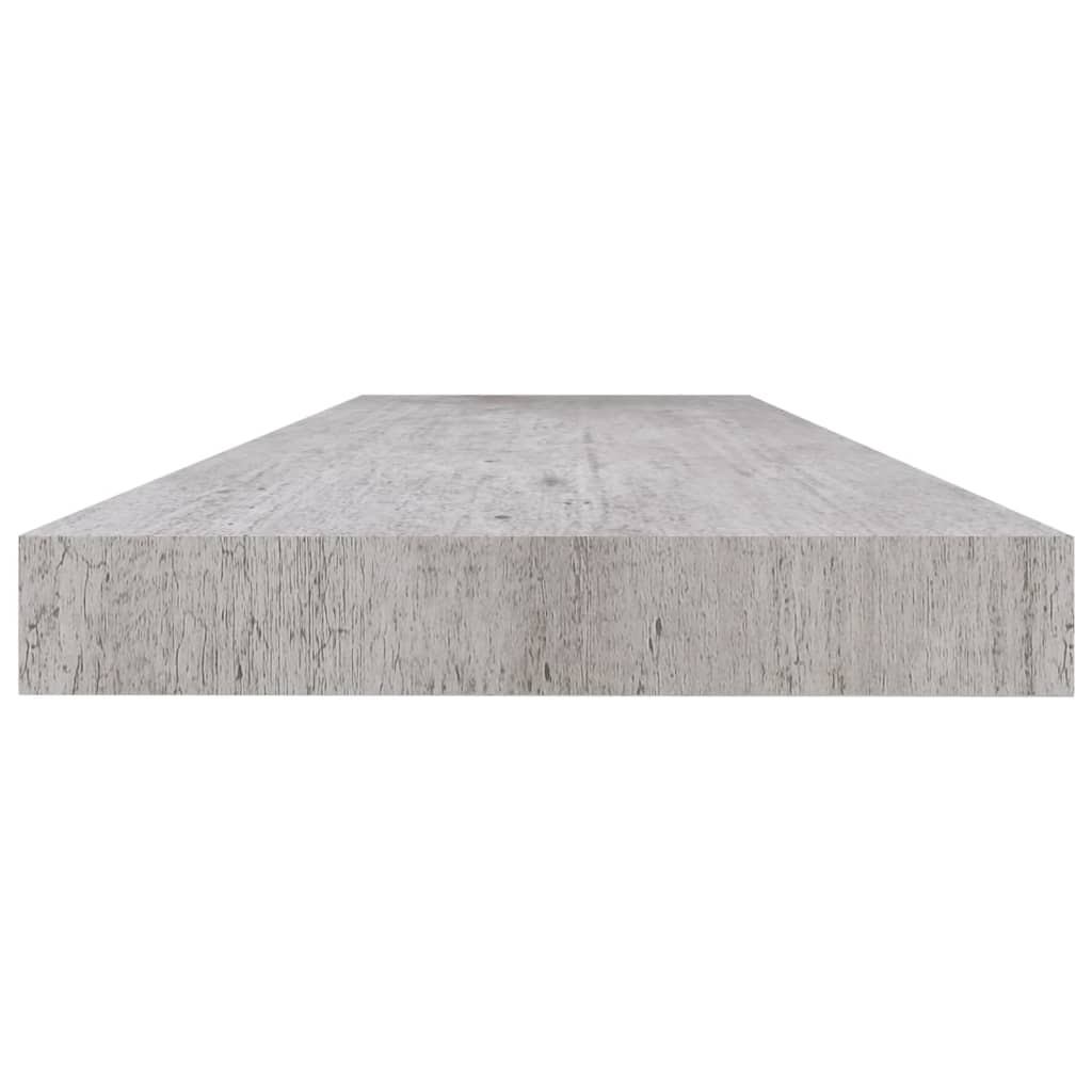 vidaXL Plovoucí nástěnná police betonově šedá 120 x 23,5 x 3,8 cm MDF