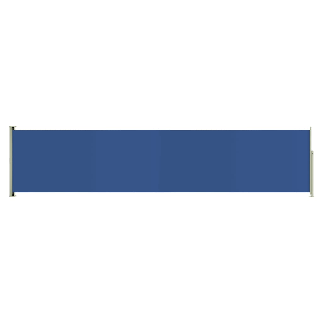 vidaXL Zatahovací boční markýza 140 x 600 cm modrá