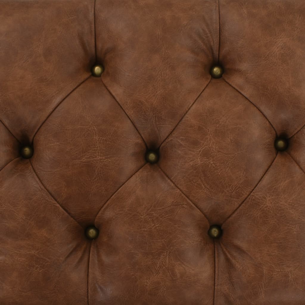 vidaXL Úložná lavice masivní dřevo a umělá kůže 80,5 x 41 x 50 cm