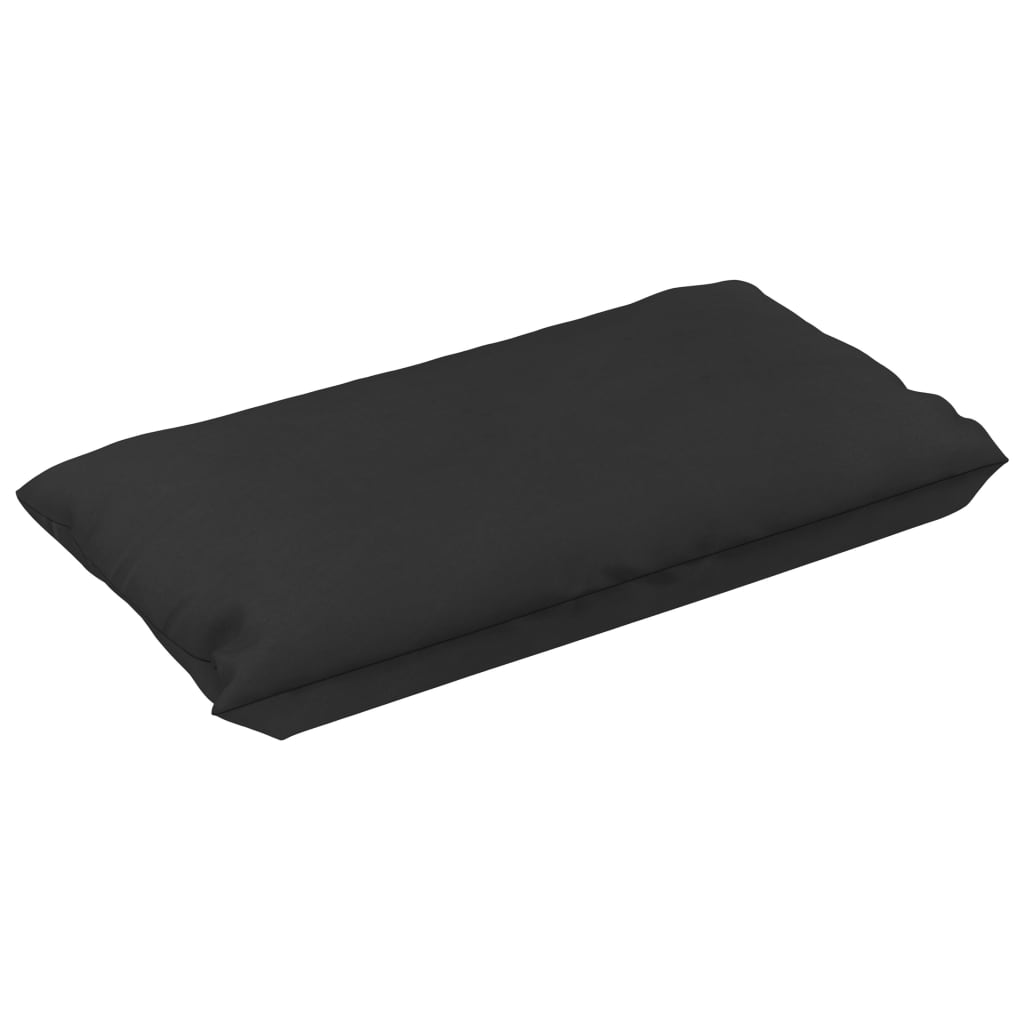 vidaXL Podušky na pohovku z palet 2 ks černé textil