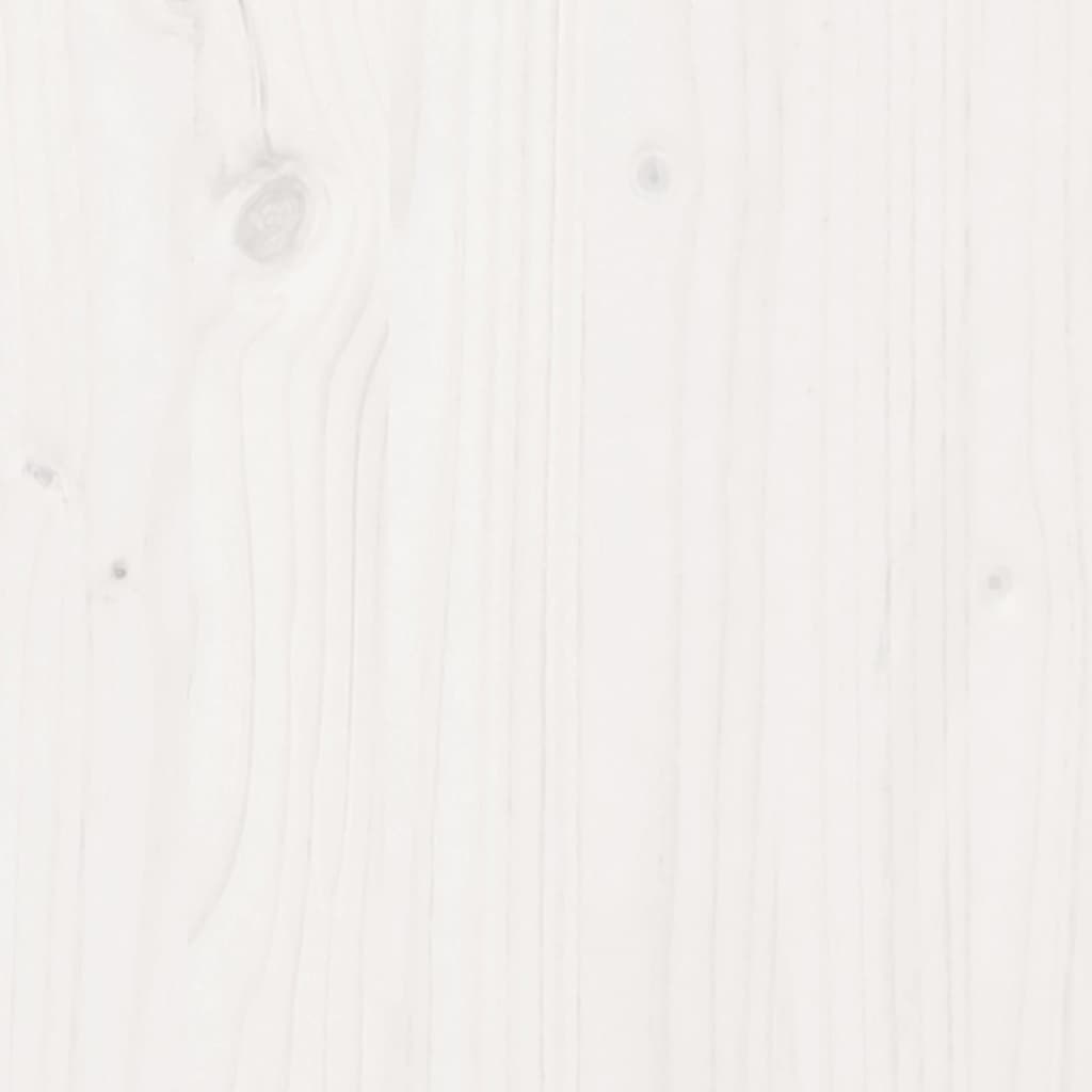 vidaXL Zahradní lavice rozšiřitelná bílá masivní borové dřevo