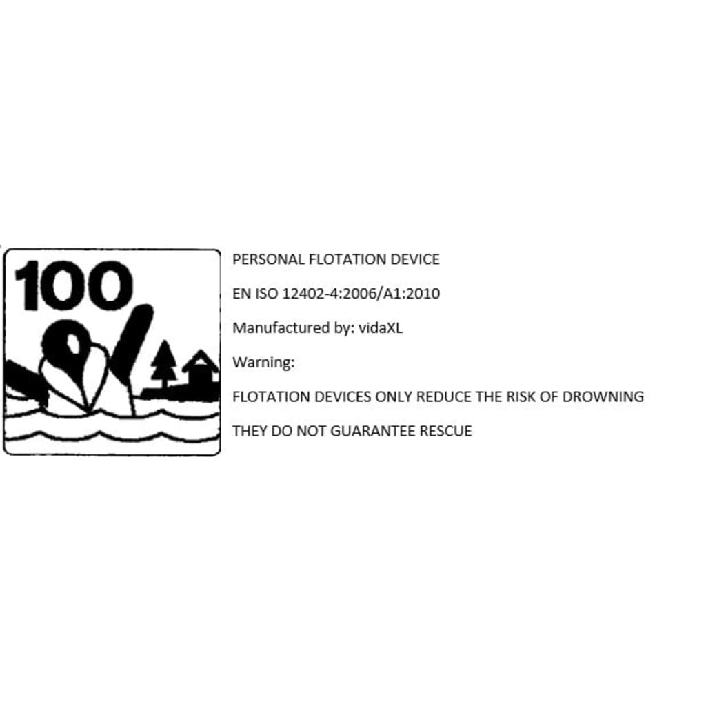 vidaXL Záchranná vesta 100 N dětská 10–20 kg