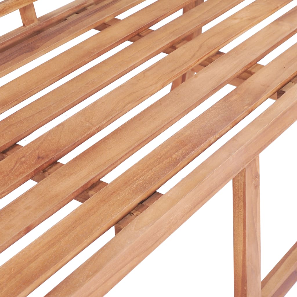 vidaXL Zahradní lavice 127 x 58,5 x 92,5 cm masivní teakové dřevo