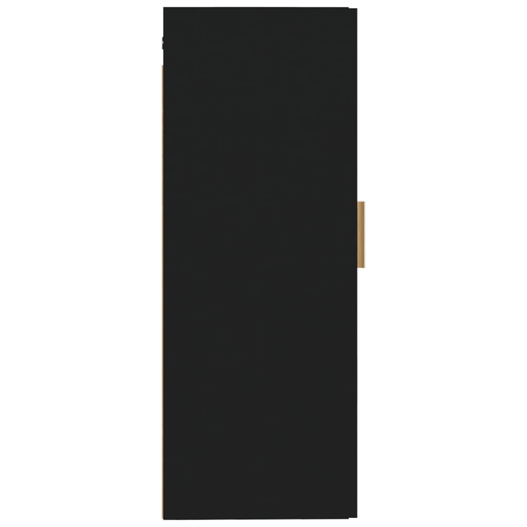 vidaXL Nástěnná skříňka černá 35 x 34 x 90 cm kompozitní dřevo