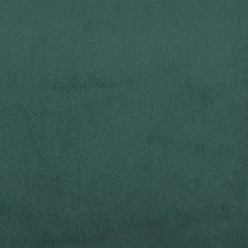 vidaXL Podnožka tmavě zelená 77 x 55 x 31 cm samet