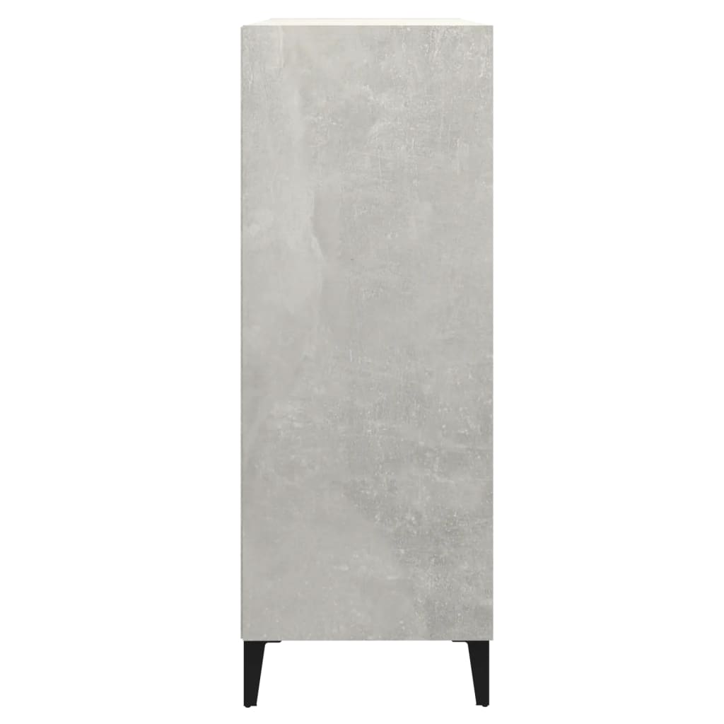vidaXL Příborník betonově šedý 69,5 x 32,5 x 90 cm kompozitní dřevo