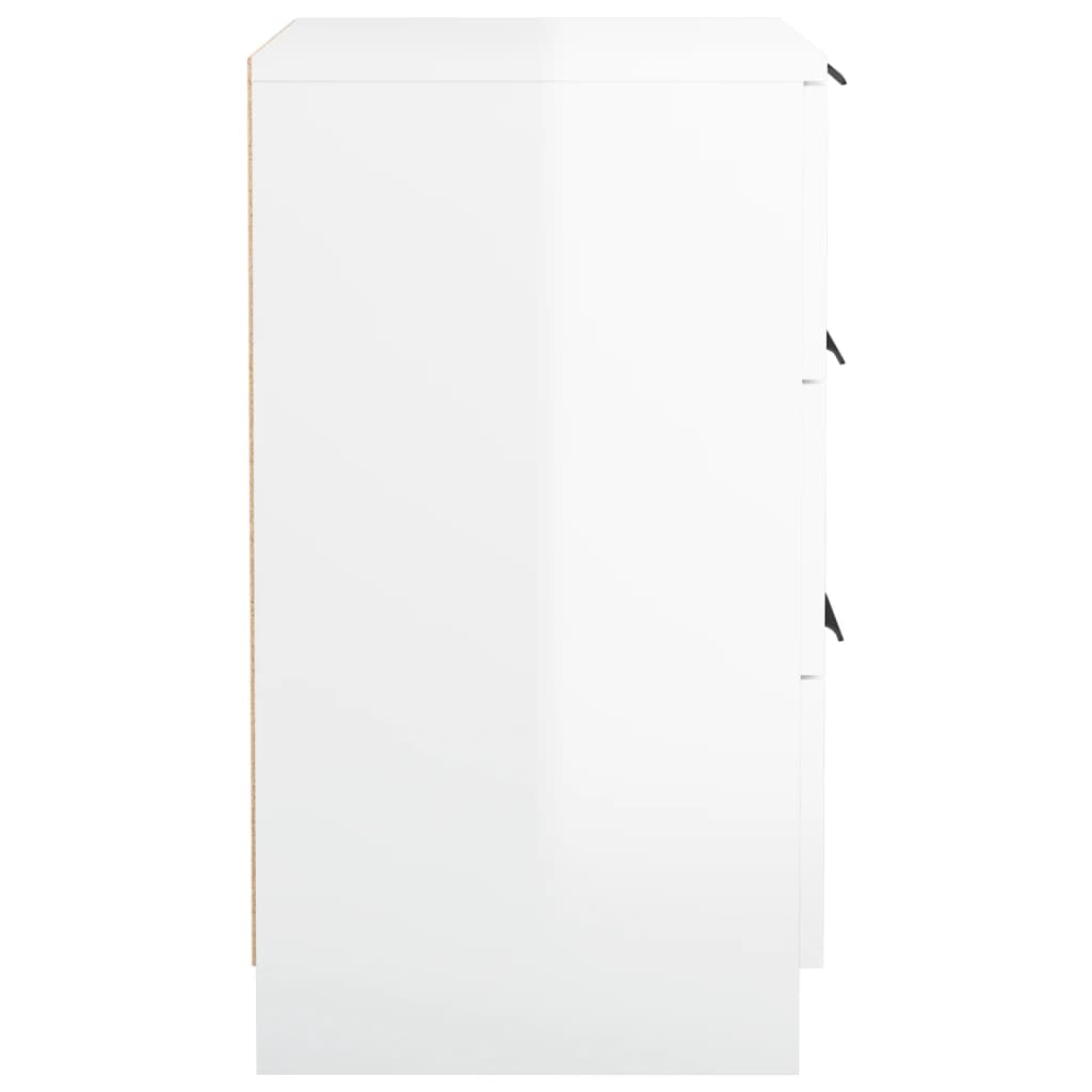 vidaXL Noční stolek bílý s vysokým leskem 40 x 36 x 65 cm