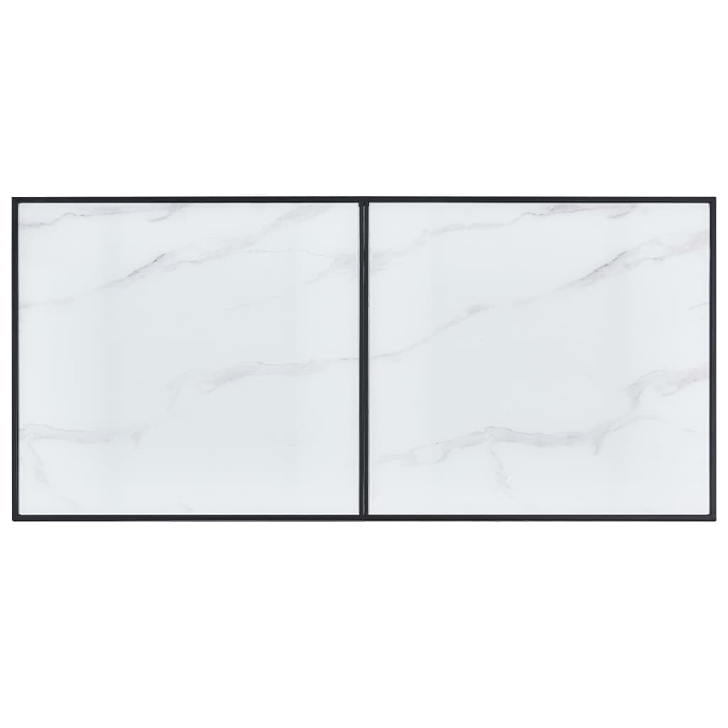 vidaXL Jídelní stůl bílý 160 x 80 x 75 cm tvrzené sklo