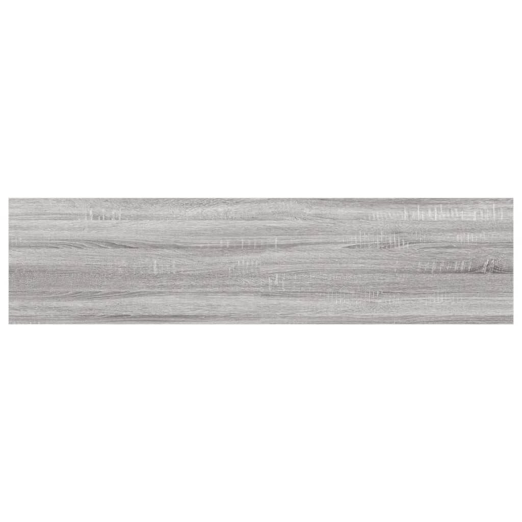 vidaXL Nástěnné police 8 ks šedé sonoma 40x10x1,5 cm kompozitní dřevo