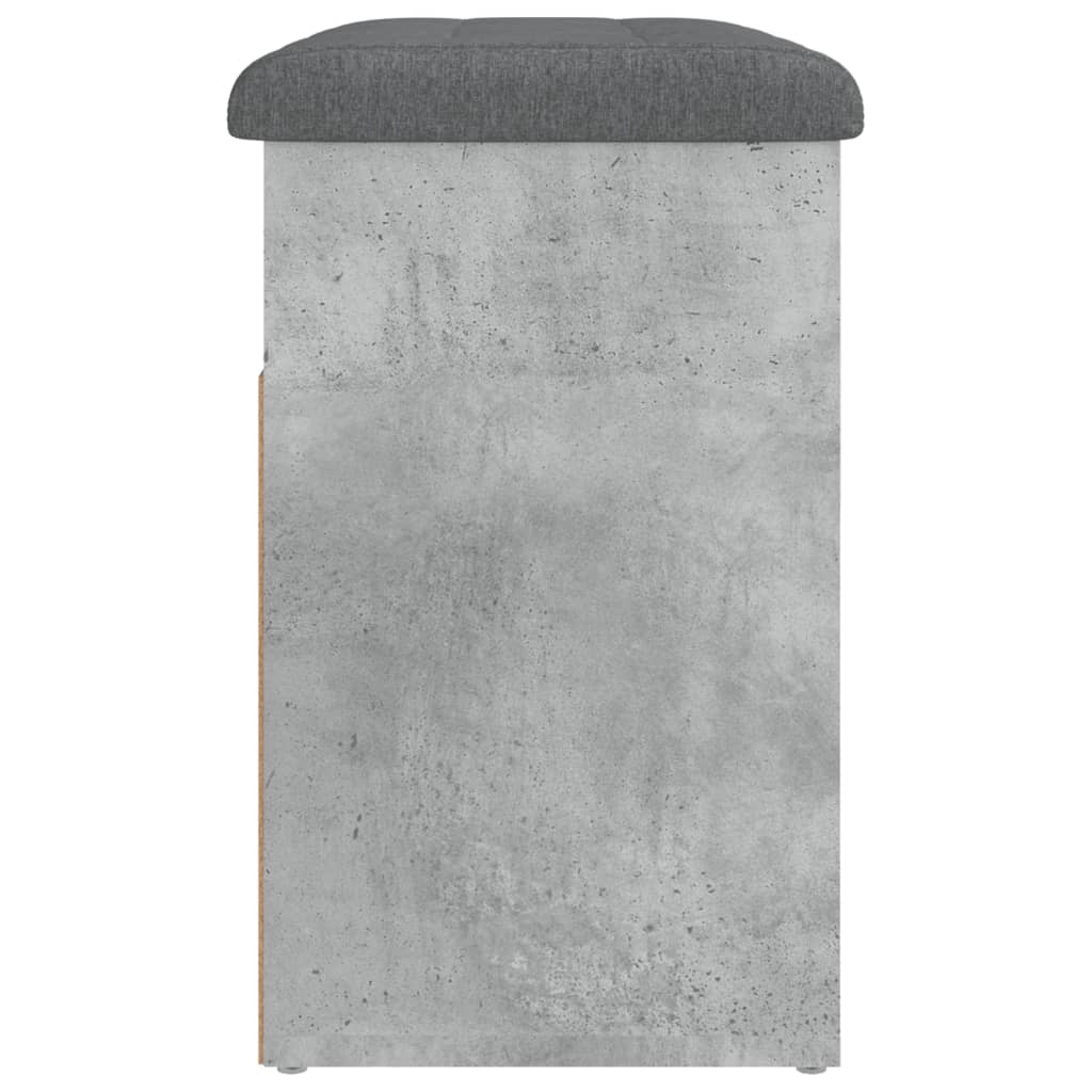 vidaXL Lavice s botníkem betonově šedá 62x32x50 cm kompozitní dřevo