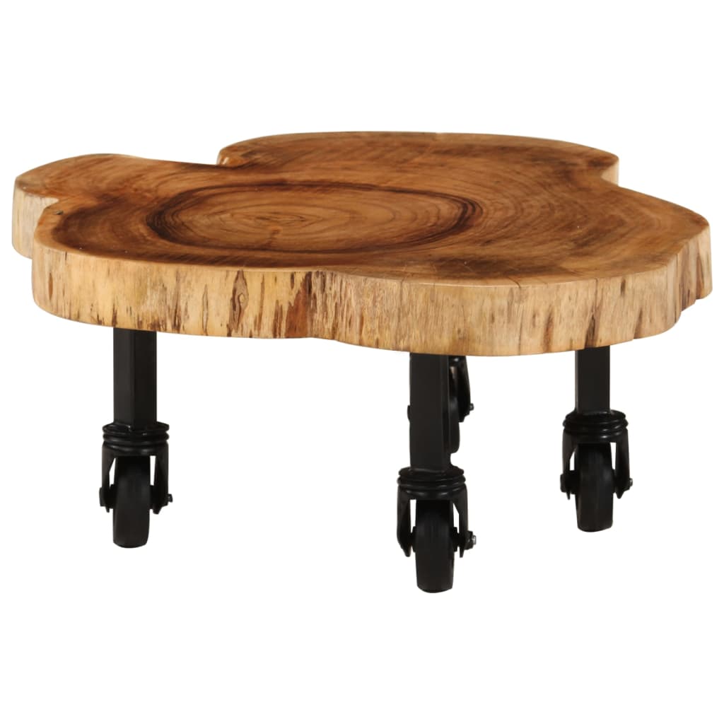 vidaXL Konferenční stolek masivní akáciové dřevo 60 x 55 x 25 cm