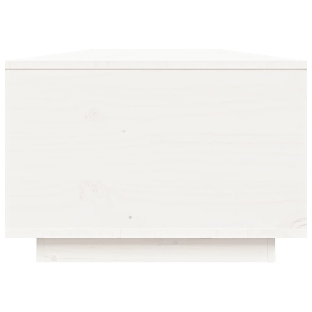 vidaXL Konferenční stolek bílý 80x50x35,5 cm masivní borové dřevo