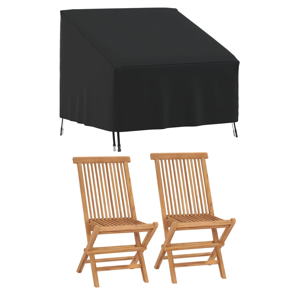 vidaXL Plachta na zahradní židli černá 96 x 79 x 49/74 cm 420D oxford