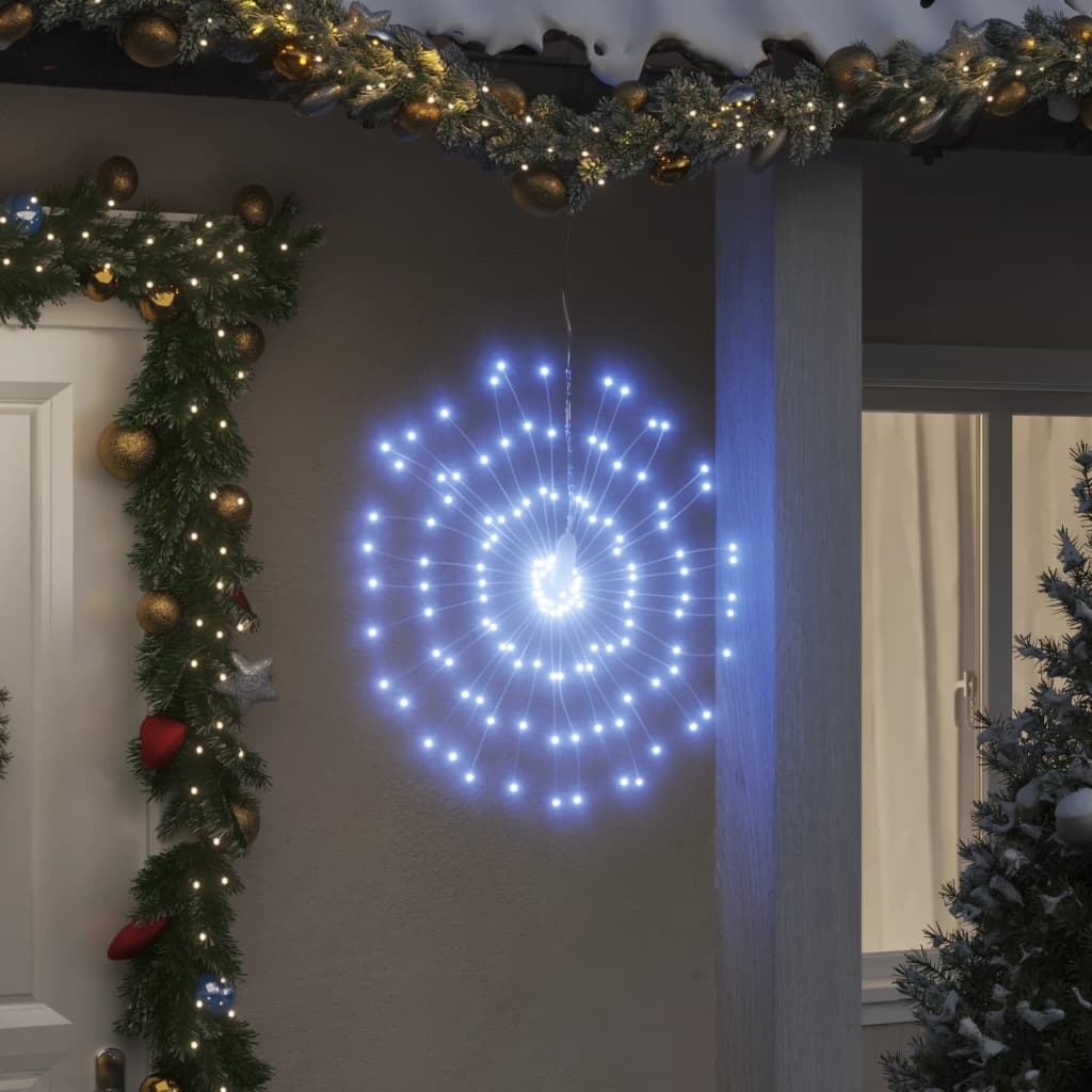vidaXL Vánoční hvězdicová světla 4ks 140 studeně bílých LED diod 17 cm