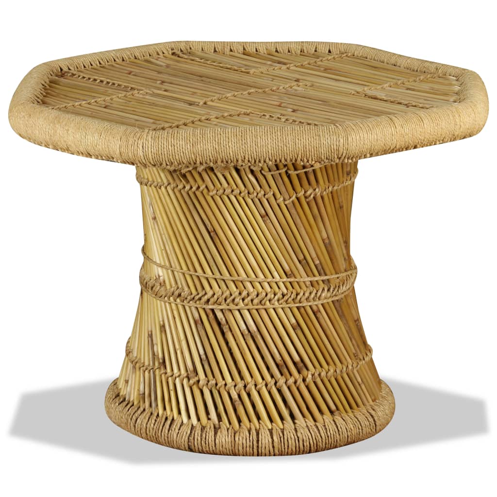vidaXL Konferenční stolek bambus osmihran 60 x 60 x 45 cm