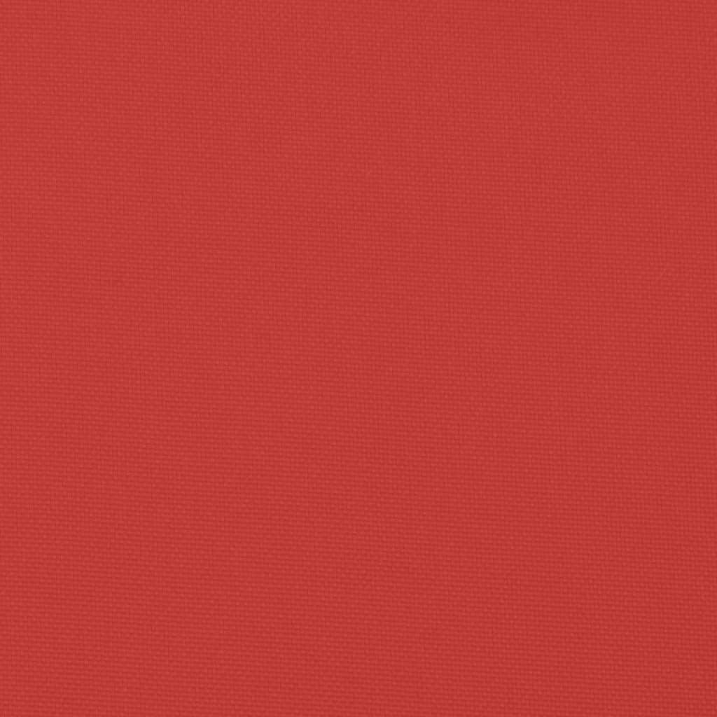 vidaXL Podušky na zahradní lavici 2 ks červené 180x50x3cm látka oxford