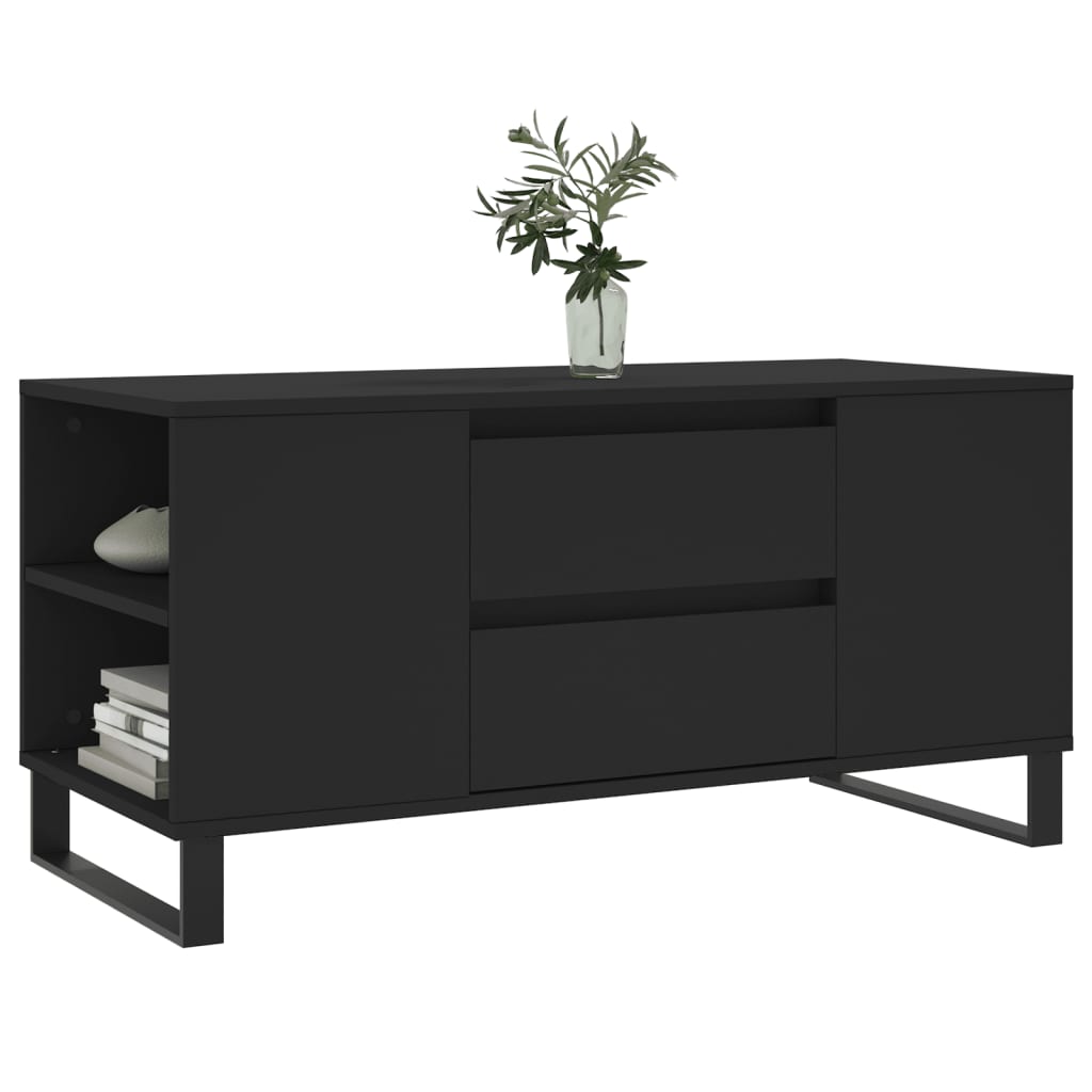 vidaXL Konferenční stolek černý 102 x 44,5 x 50 cm kompozitní dřevo