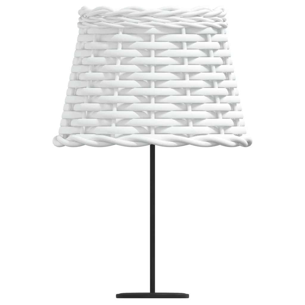 vidaXL Stínidlo lampy bílé Ø 20 x 15 cm proutěné