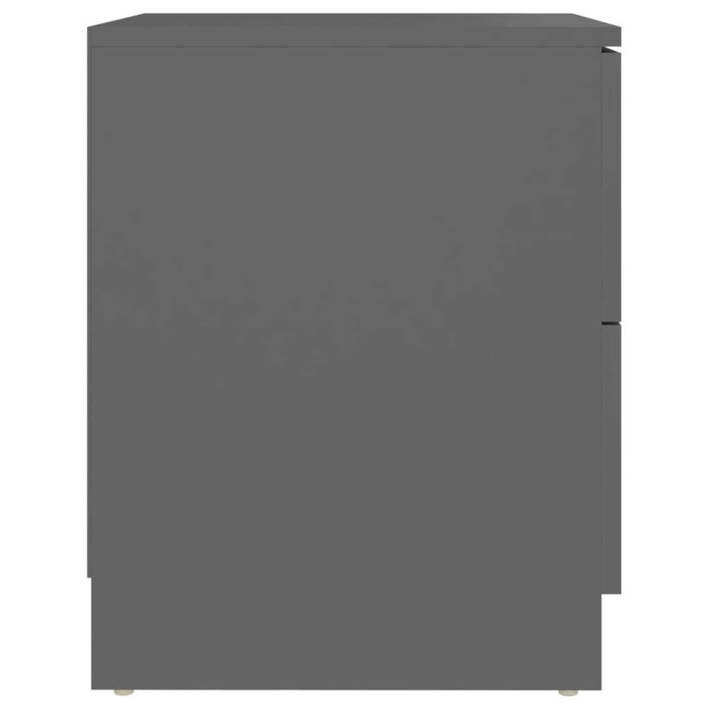 vidaXL Noční stolky 2 ks šedé 40 x 40 x 50 cm dřevotříska