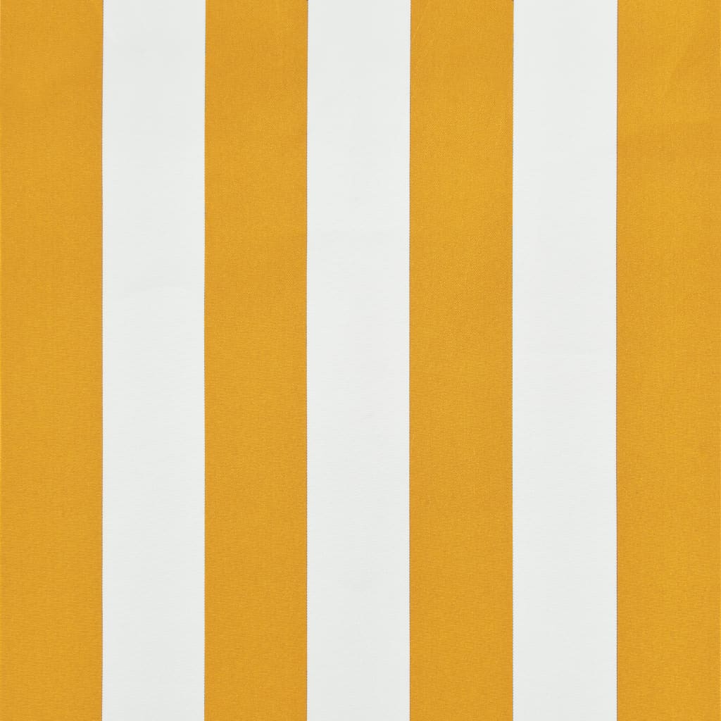 vidaXL Zatahovací markýza 100 x 150 cm žluto-bílá