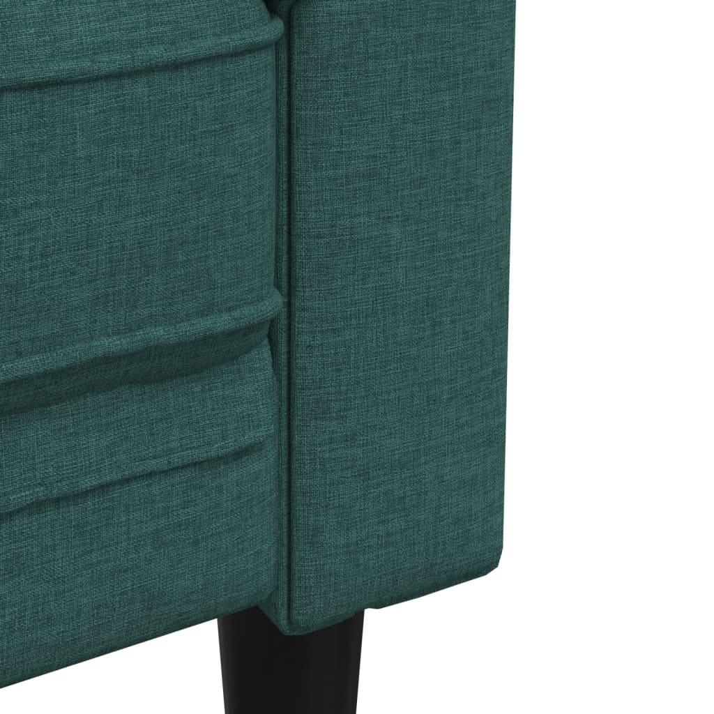 vidaXL 2dílná sedací souprava tmavě zelená textil