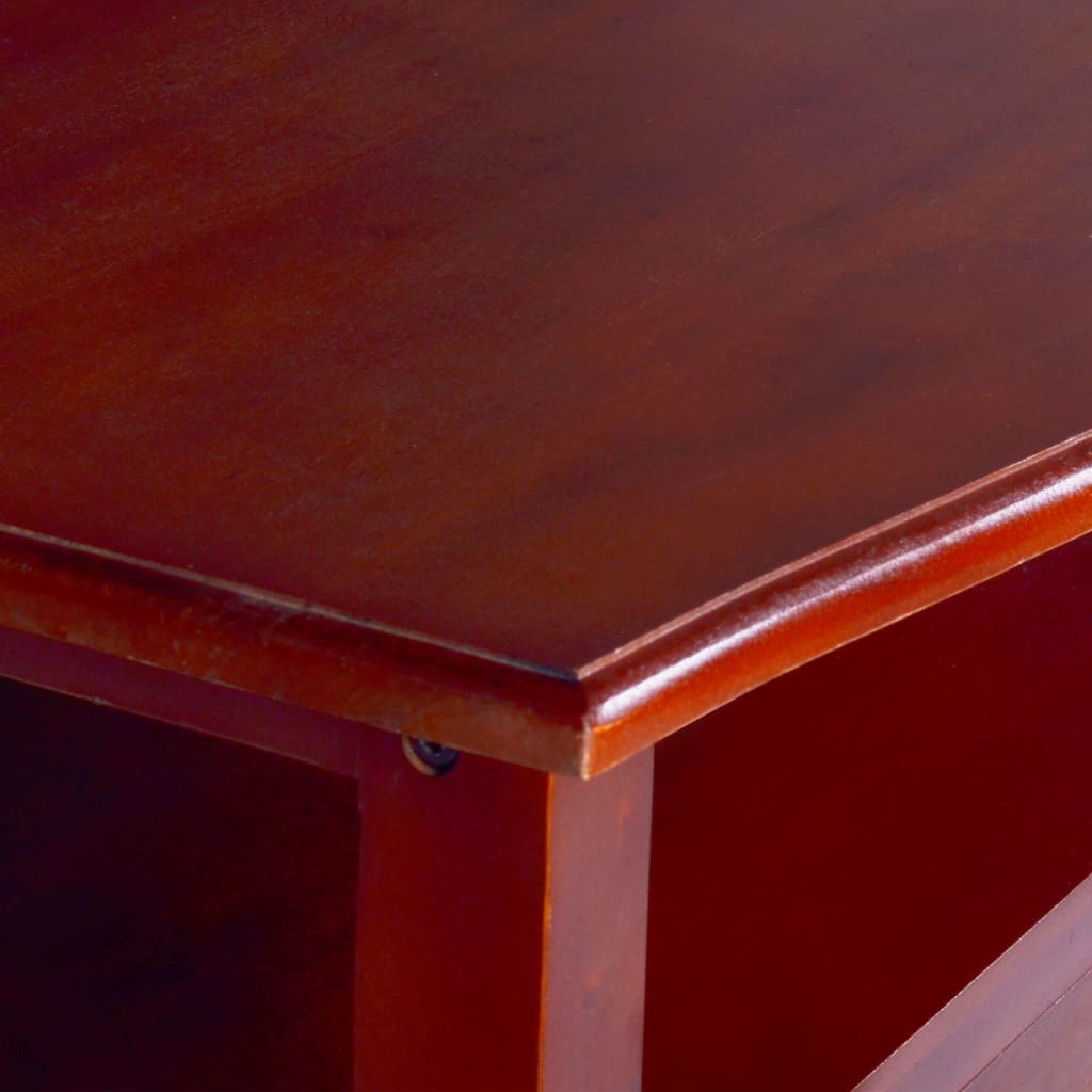 vidaXL Konferenční stolek klasicky hnědý 90x50x40 cm masivní mahagon