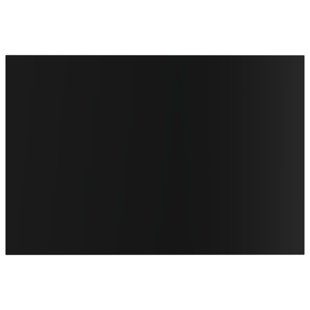 vidaXL Přídavné police 8 ks černé vysoký lesk 60x40x1,5 cm dřevotříska