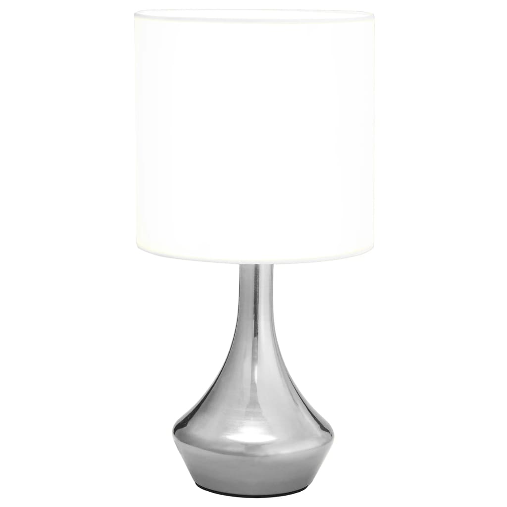 vidaXL Stolní lampy 2 ks dotykové tlačítko bílé E14