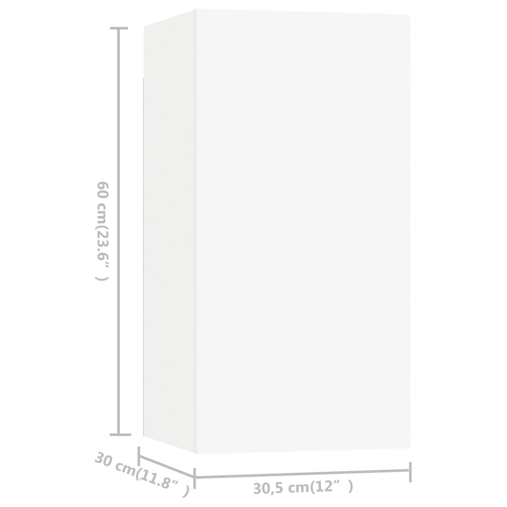 vidaXL TV skříňky 7 ks bílé 30,5 x 30 x 60 cm dřevotříska