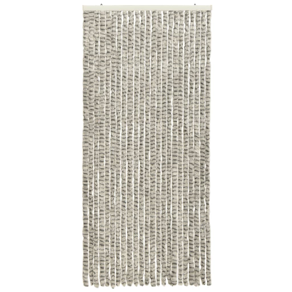 vidaXL Závěs proti hmyzu světle a tmavě šedý 90 x 220 cm Chenille