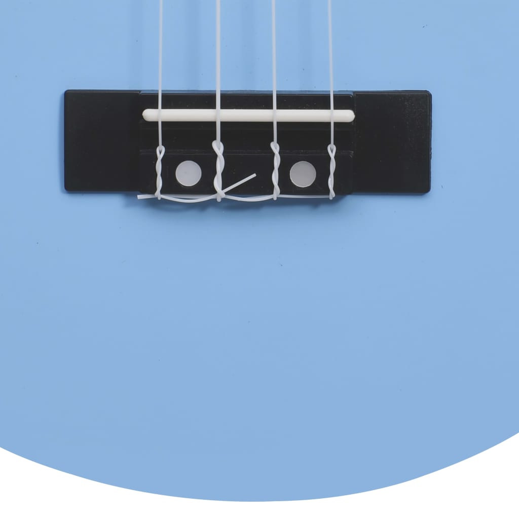 vidaXL Set soprano ukulele s obalem pro děti blankytně modré 23"