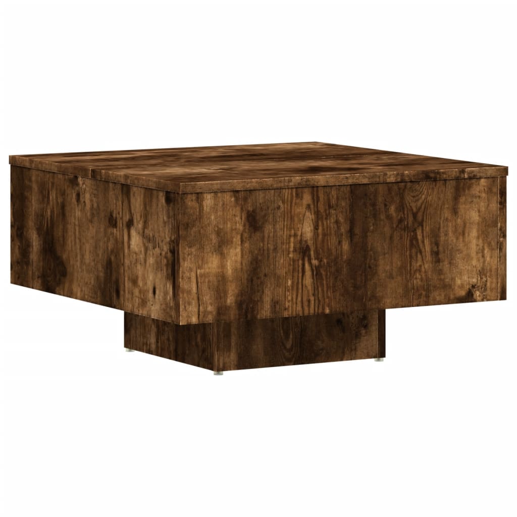 vidaXL Konferenční stolek kouřový dub 60x60x31,5 cm kompozitní dřevo